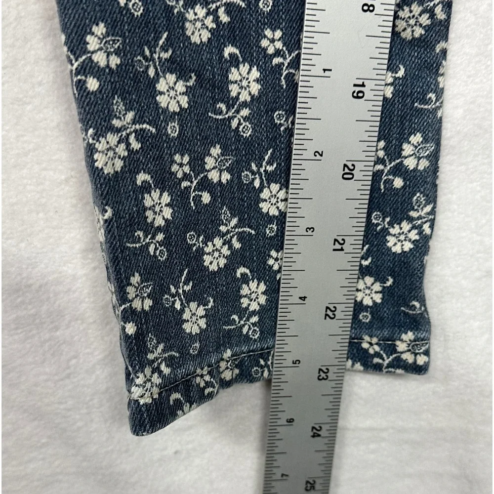 Ralph Lauren Kids‎ Bowery Skinny Jeans Blue Floral Print Size 8